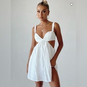 Khalia Mini Dress White Princess Polly: Size 2